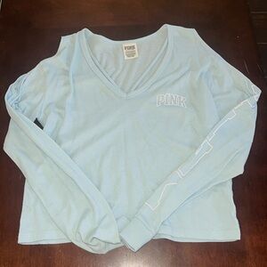 PINK lounge long-sleeve tee - size XS